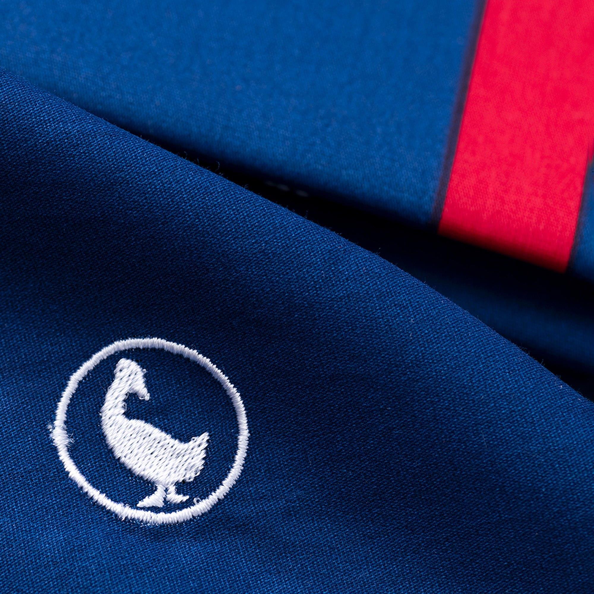 Juego de 4pzs color azul marino (funda nórdica doble + sábana bajera + 2x funda cojín) 100% algodón 180tc el ganso