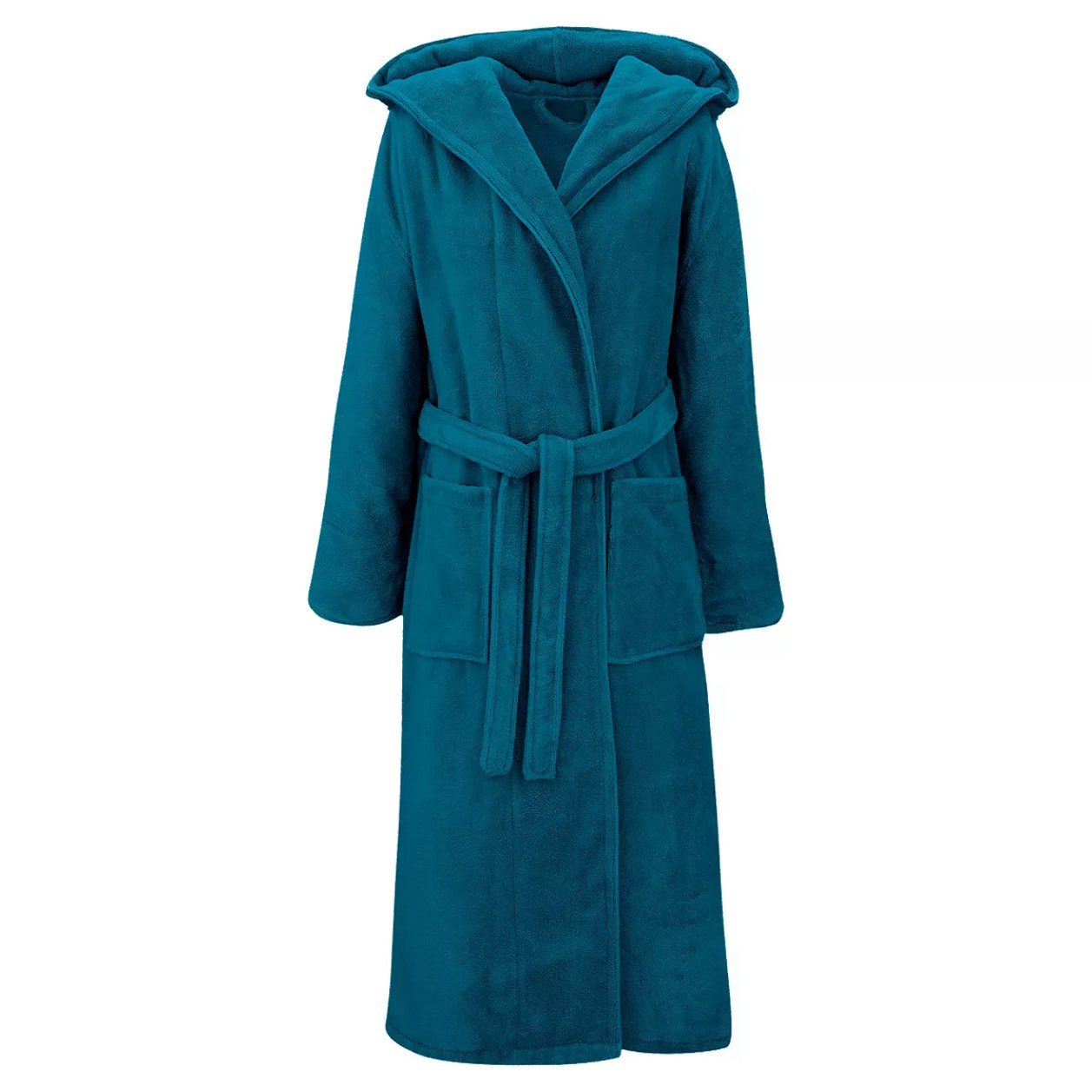 Peignoir coton mélangé 300 g/m² uni bleu Teddy canard