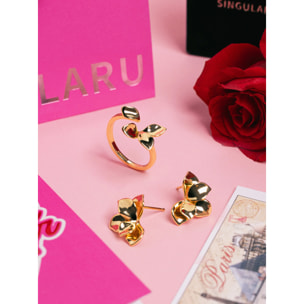 Pendientes Zinnia Baño Oro