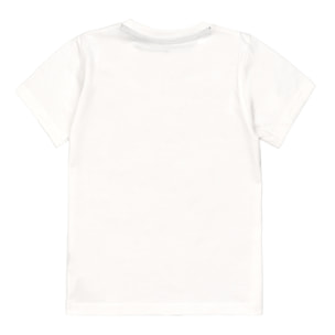 T-shirt maniche corte con stampa logo e bandierine