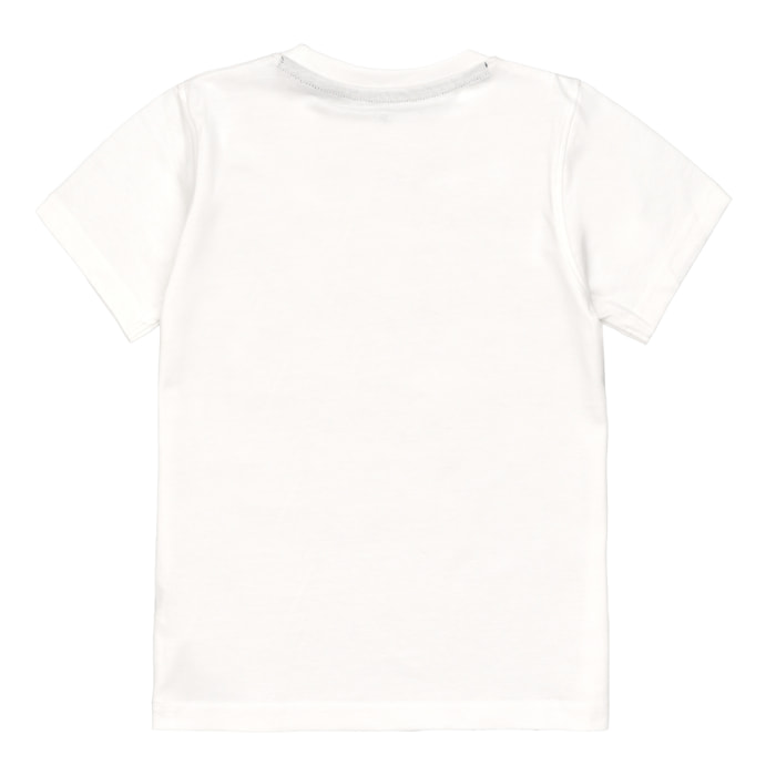 T-shirt maniche corte con stampa logo e bandierine
