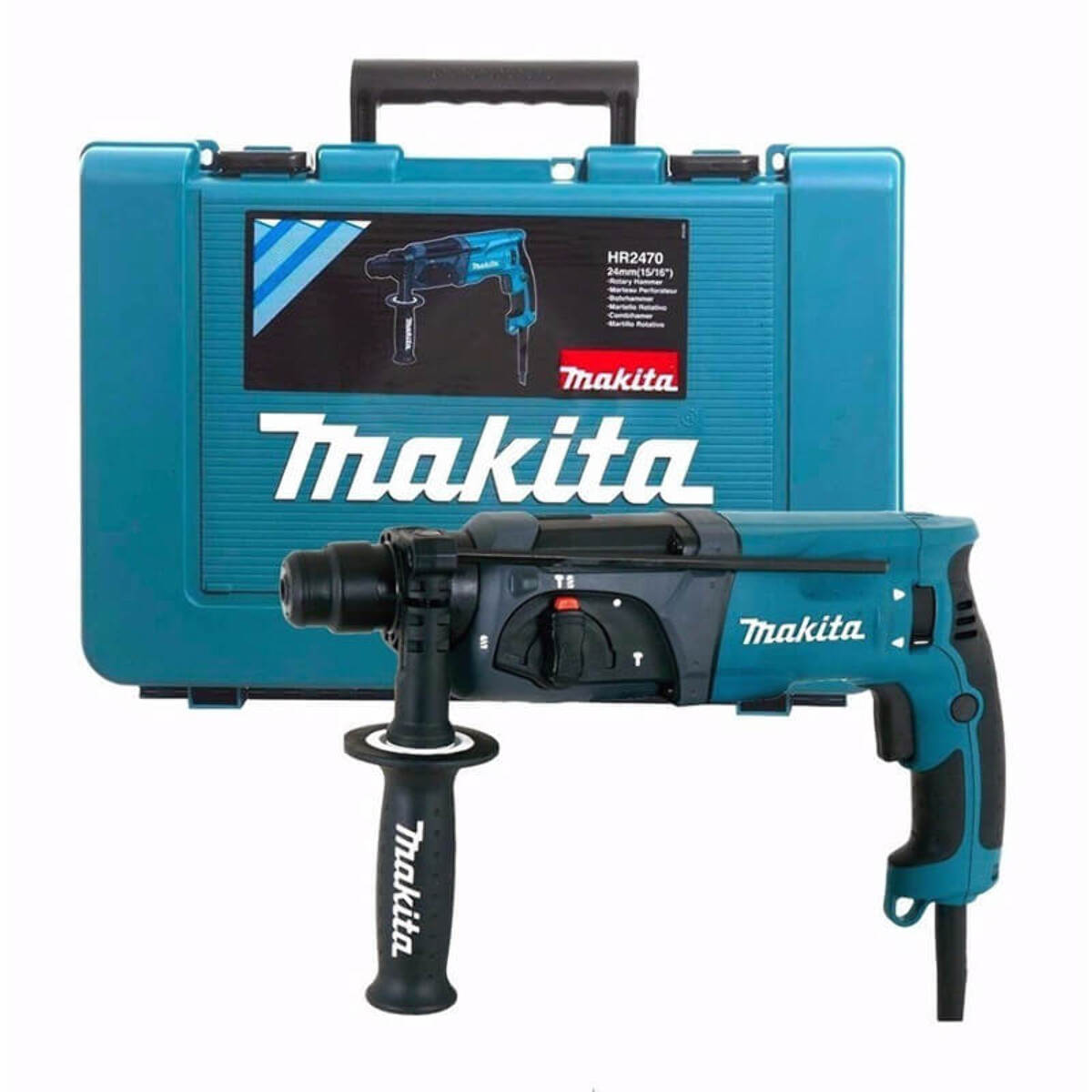 Perforateur burineur SDS-Plus 780W 2,4 J - MAKITA - coffret de transport - HR2470