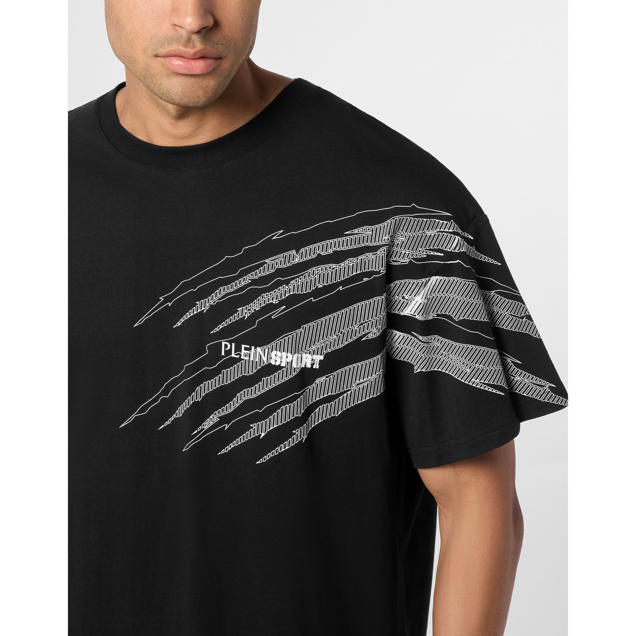 PLEIN SPORT T-Shirt Round Neck Ss SCRATCH