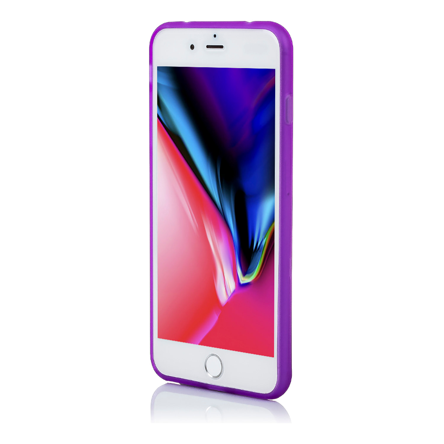 DAM CUSTODIA IN TPU TRASPARENTE CON COLORE IP 7 PLUS / IP8 PLUS 815 Cm. Viola