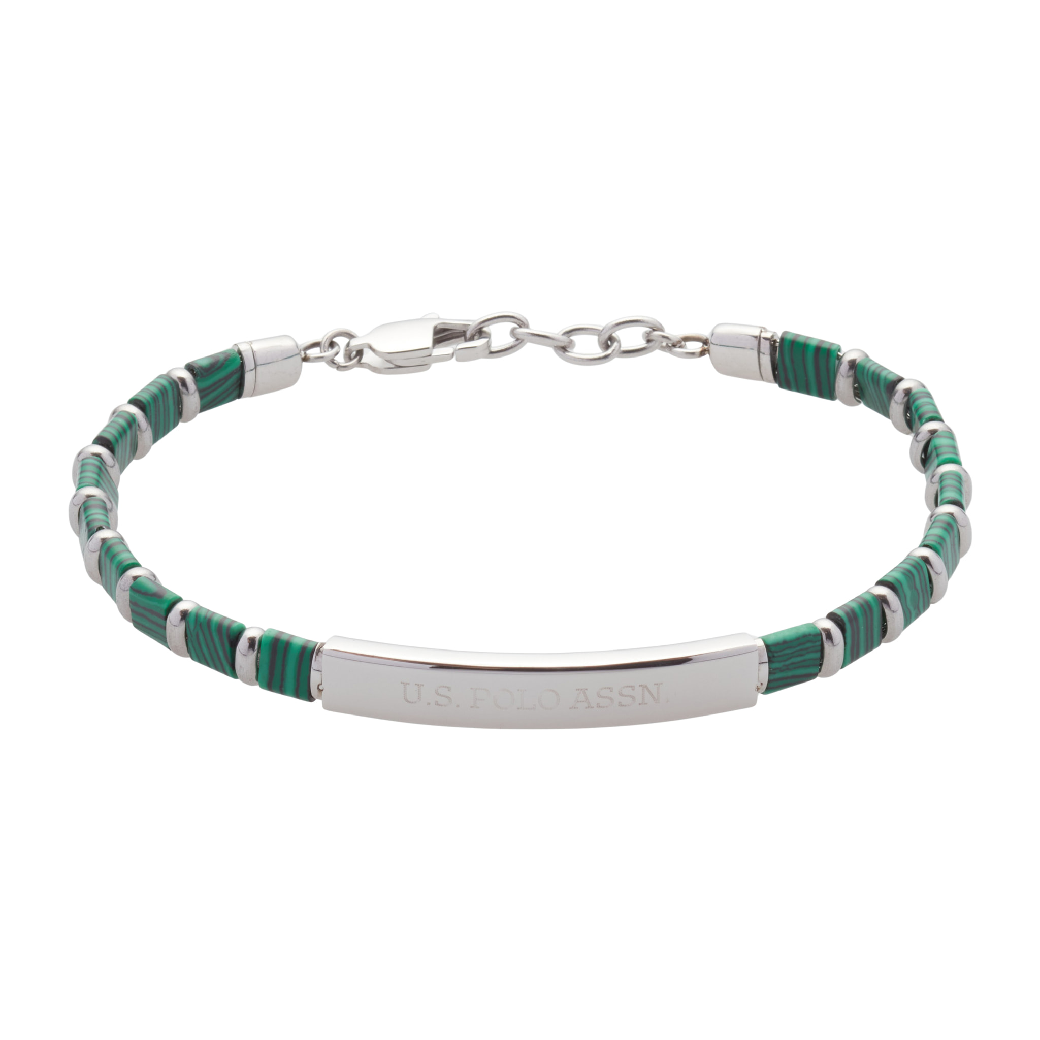 Bracciale U.S. Polo Assn. In acciaio con pietre