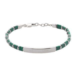 Bracciale U.S. Polo Assn. In acciaio con pietre