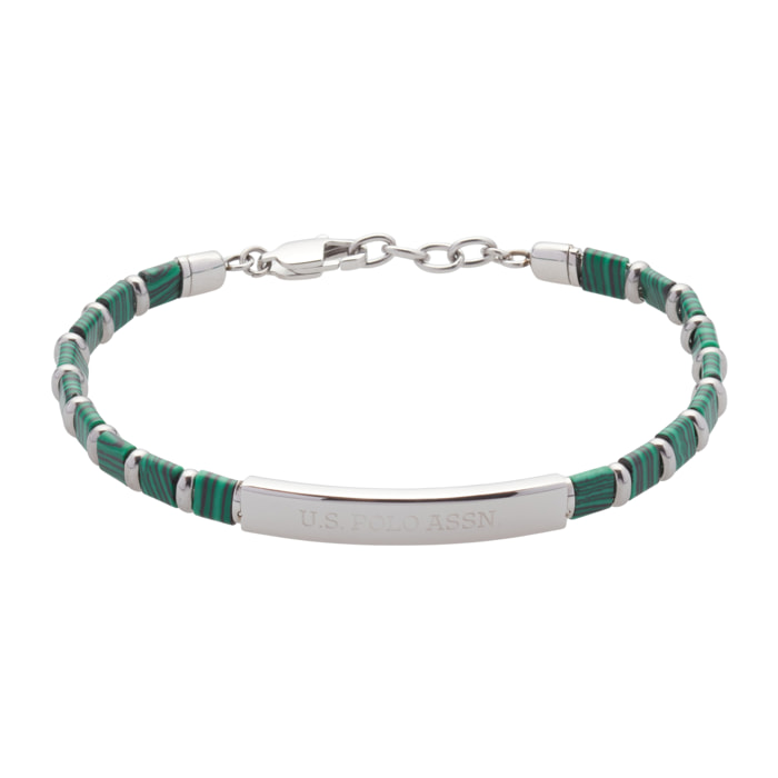 Bracciale U.S. Polo Assn. In acciaio con pietre