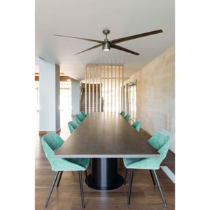 ATTOS XXL LED Ventilador de techo marrón