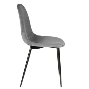 CHAISE VELOURS COTELE GIULIA GRIS M4