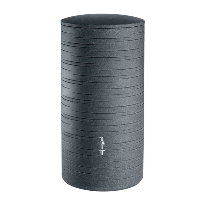Bidón para agua de lluvia novara de 280l color granito negro