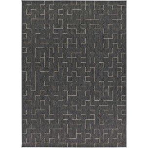 BREEZE Alfombra de exterior geométrica gris, varias medidas disponibles.