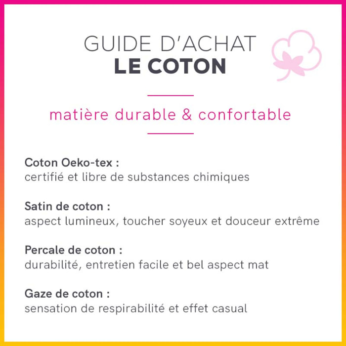 2 taies d'oreiller PURE en coton percale - blanc