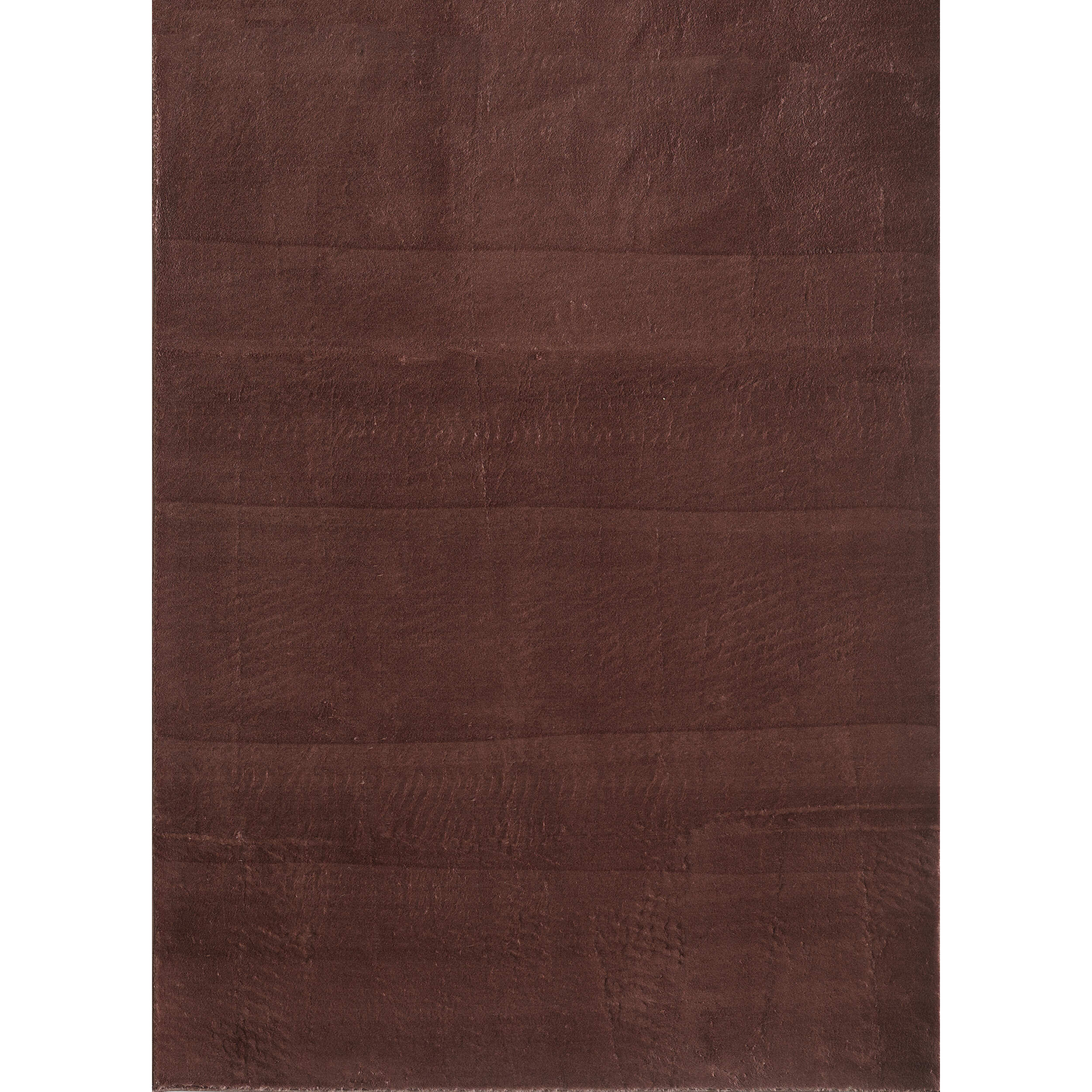MOSCOU - Tapis uni Marron