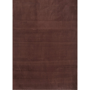 MOSCOU - Tapis uni Marron