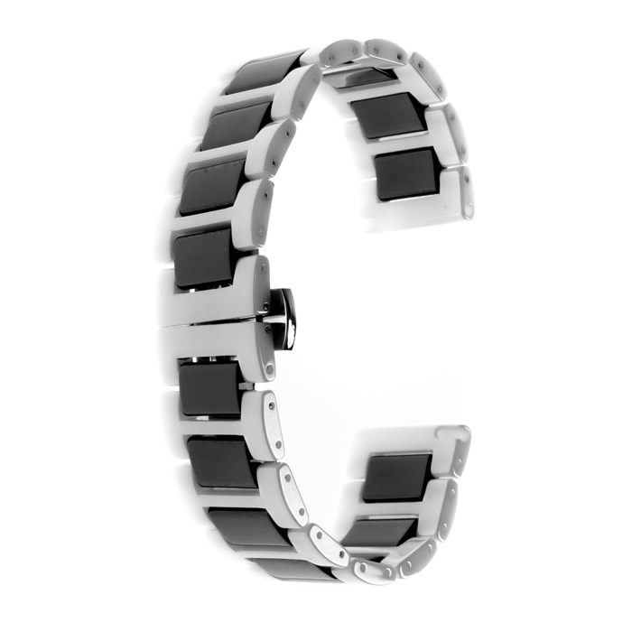 Cinturino in ceramica universale per orologi da 20 mm. Sistema di sgancio rapido di facile sostituzione.