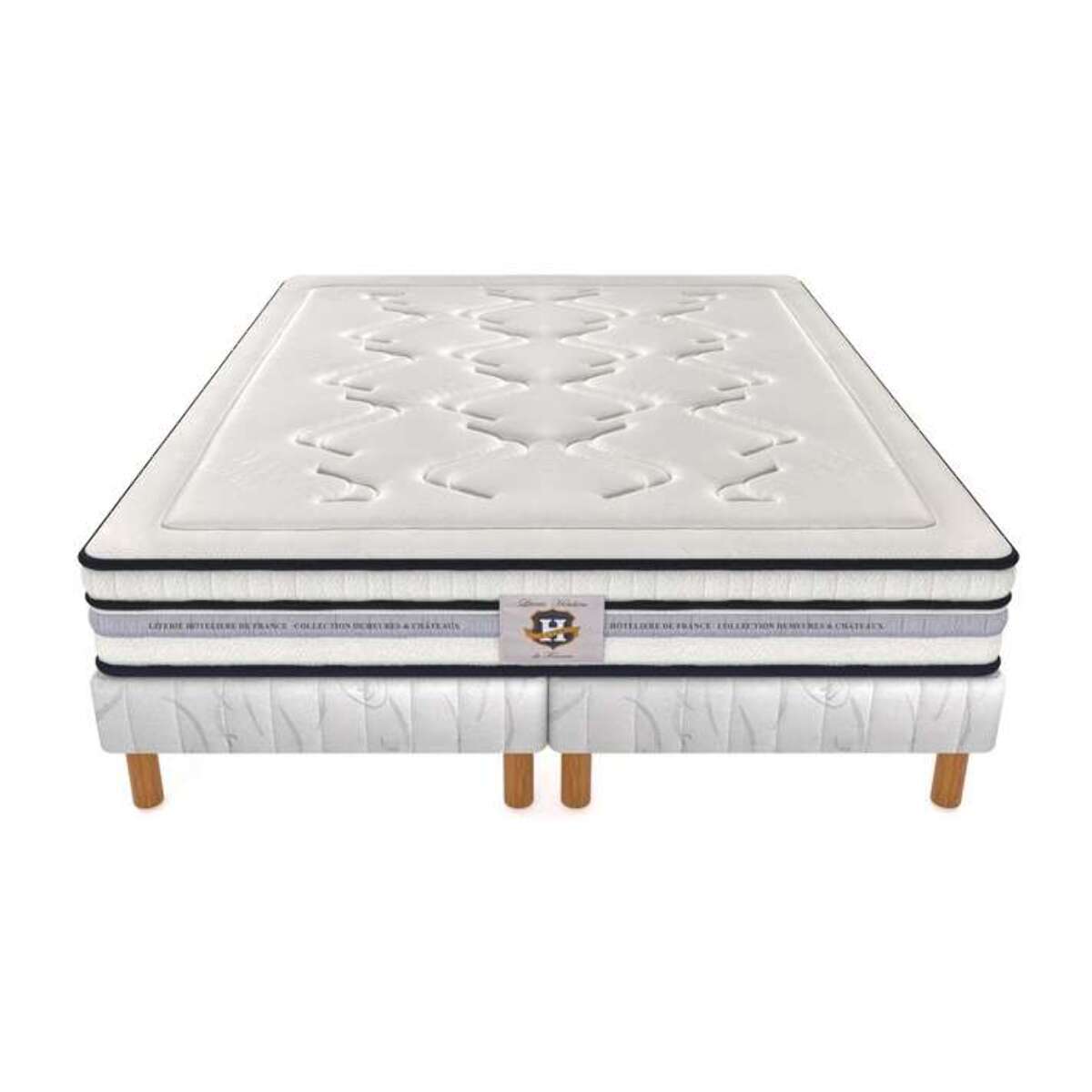 ENSEMBLE Chambourcy - Matelas 2 Places + 2 Sommiers