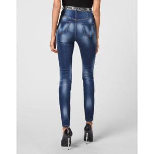PHILIPP PLEIN Jegging de cintura alta