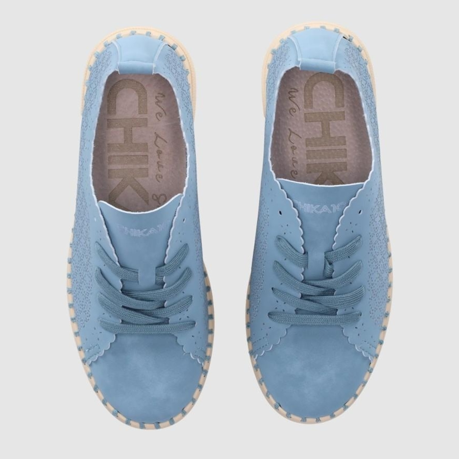 Zapatos de Piel Sintética - Jeans - Tacón: 4 cm