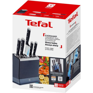 Bloc couteaux TEFAL EverSharp Pro 5 pcs aiguiseur integré