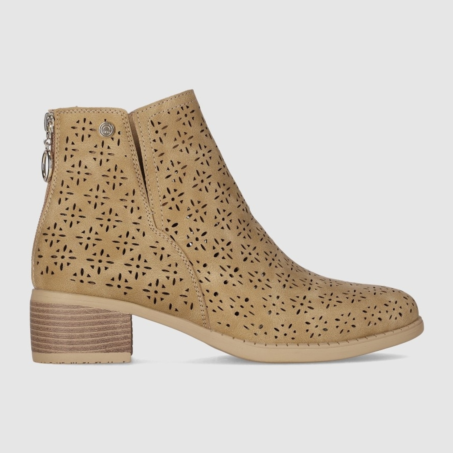 Botines de Piel Sintética - Cuero - Tacón: 3 cm