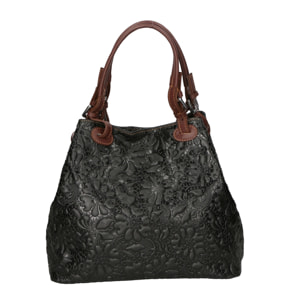 Borsa a mano da donna - Modello Elenia - Vera pelle - 33.0 x 29.0 x 16.0 cm