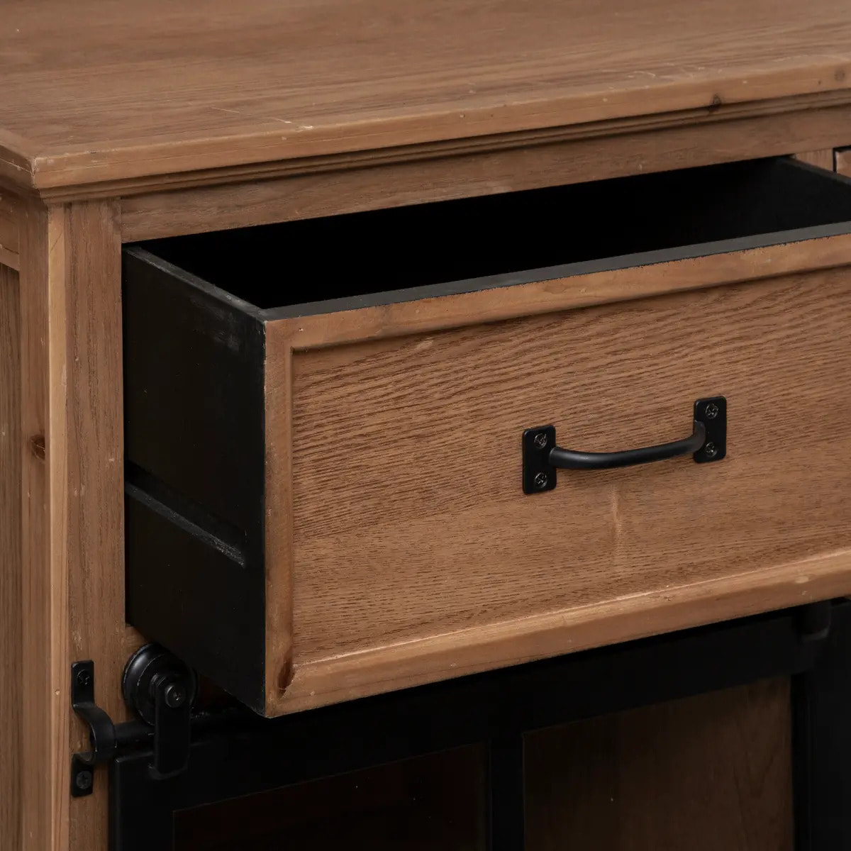 Buffet 2 portes "Danik" bois naturel 160x85cm