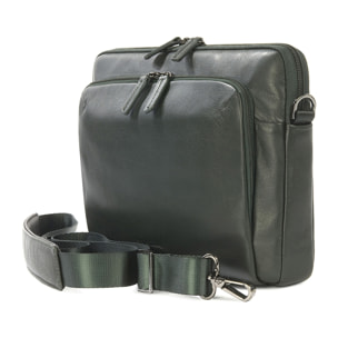 Borsa a tracolla  unisex In Vera pelle Made in Italy 34x23x8,5 cm