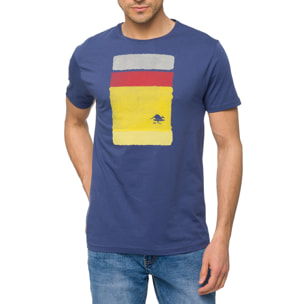 Camiseta de algodón 150 gr Hot Buttered Barrell Color Azul Indigo