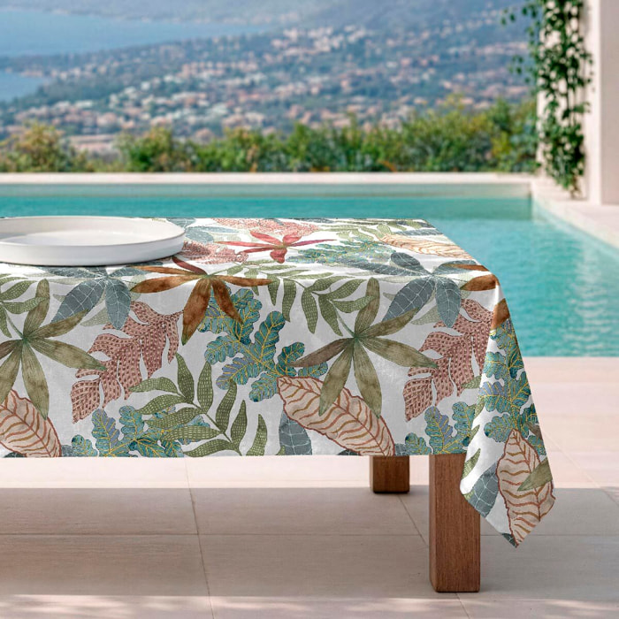 Mantel antimanchas Foliage - 100% algodón -