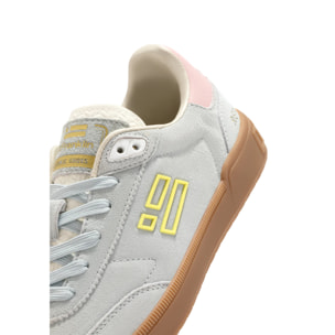 Zapatillas Bajas Piel Serraje Rebel Basic Flag Azul Claro D.Franklin