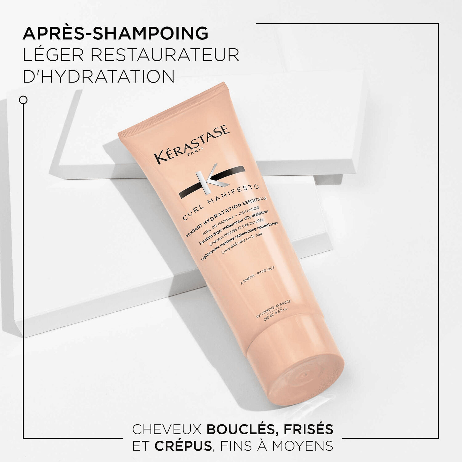 Curl Manifesto - Après shampoing hydratant pour cheveux bouclés, frisés et crépus 250 ml