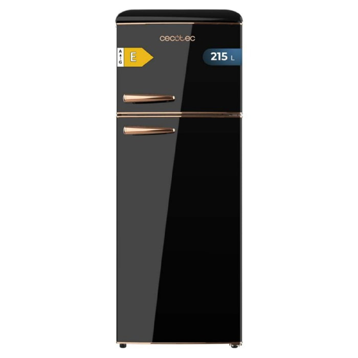Cecotec Frigorífico retro Bolero CoolMarket 2D Origin 215 Black E