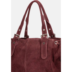 Borsa a mano da donna Made in Italy - Modello Celeste Plus - 100% pelle - 20.0 x 28.5 x 41.0 cm