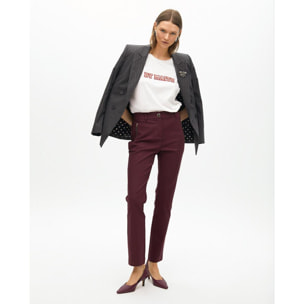 T-shirt a maniche corte con stampa posizionale