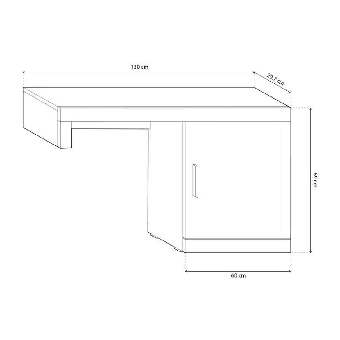 Módulo bajo Nuka 1 puerta Tofe - Textil