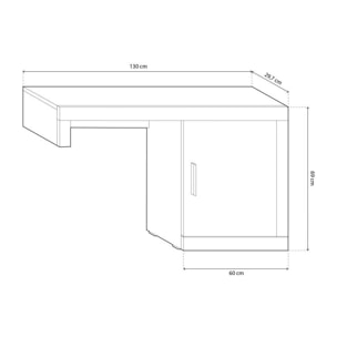 Módulo bajo Nuka 1 puerta Tofe - Textil