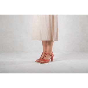 Sandalias con tacón S968 RESTORED SKIN TAUPE / MONTUA color Taupe