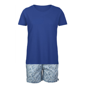 Pigiama leggero DONNA cotone microfantasia ROYAL
