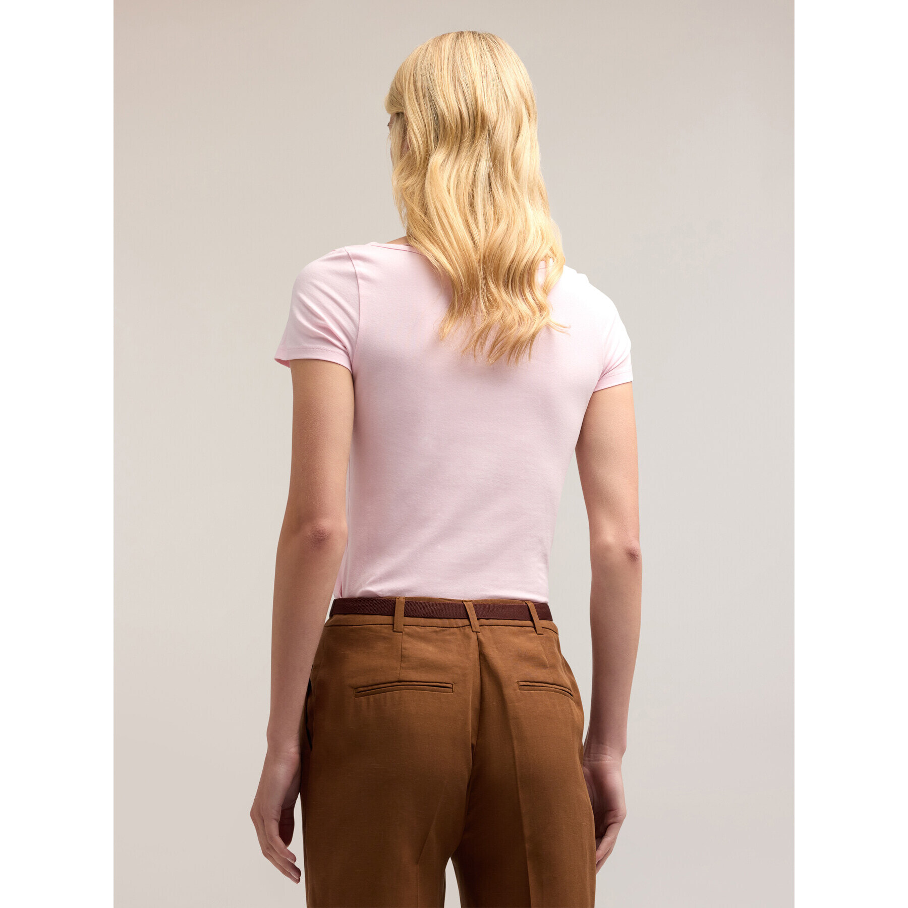 Motivi - T-shirt con arricci - Rosa