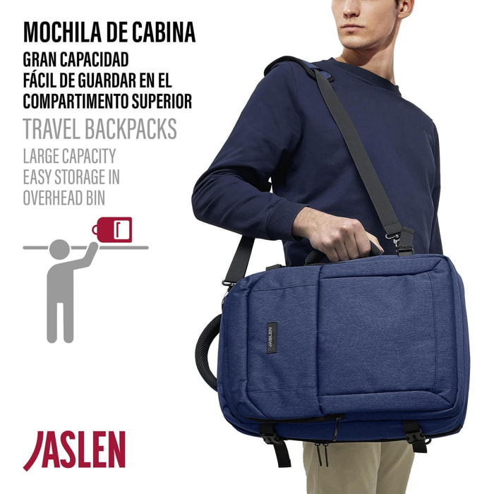 Mochila Viaje Cabina Jaslen Leeds Azul