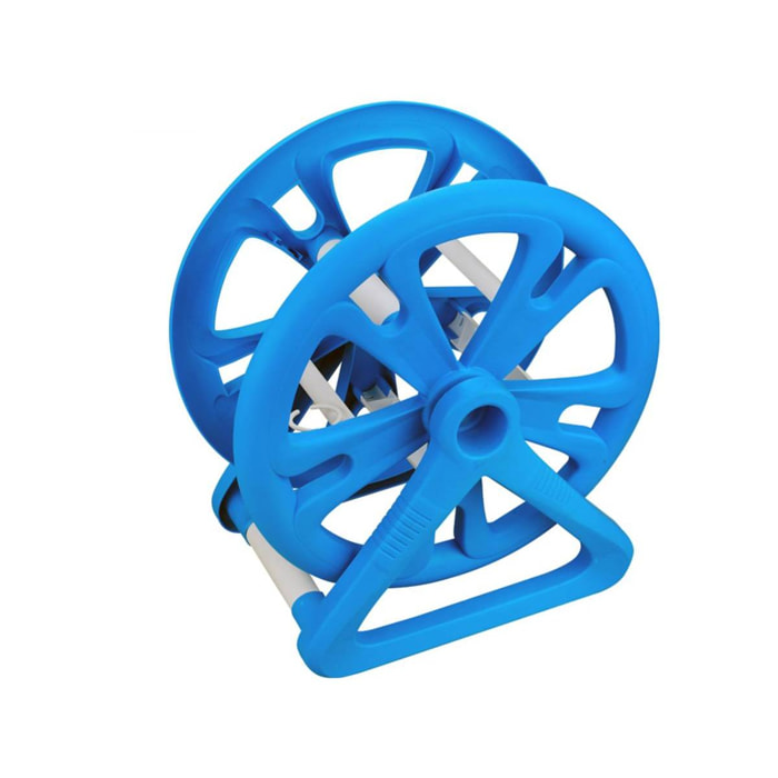 Enrouleur de tuyaux pour piscine ''Rondo'' - 48 x 35 x 51 cm - Bleu