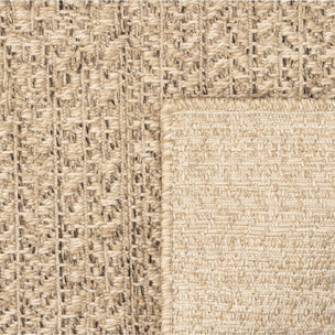 Tapis extérieur intérieur NOLIM aspect jute motif arc-en-ciel ton sur ton