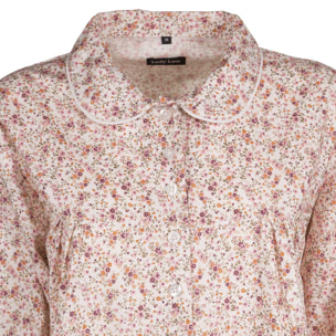 PACK Camicia da notte mamma e bimba LADY LAW HONEY fiore rosa