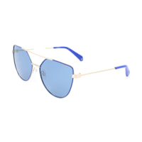 Polaroid - lunettes de soleil pour femme - bleu - verres : bleu - UV : catégorie 1