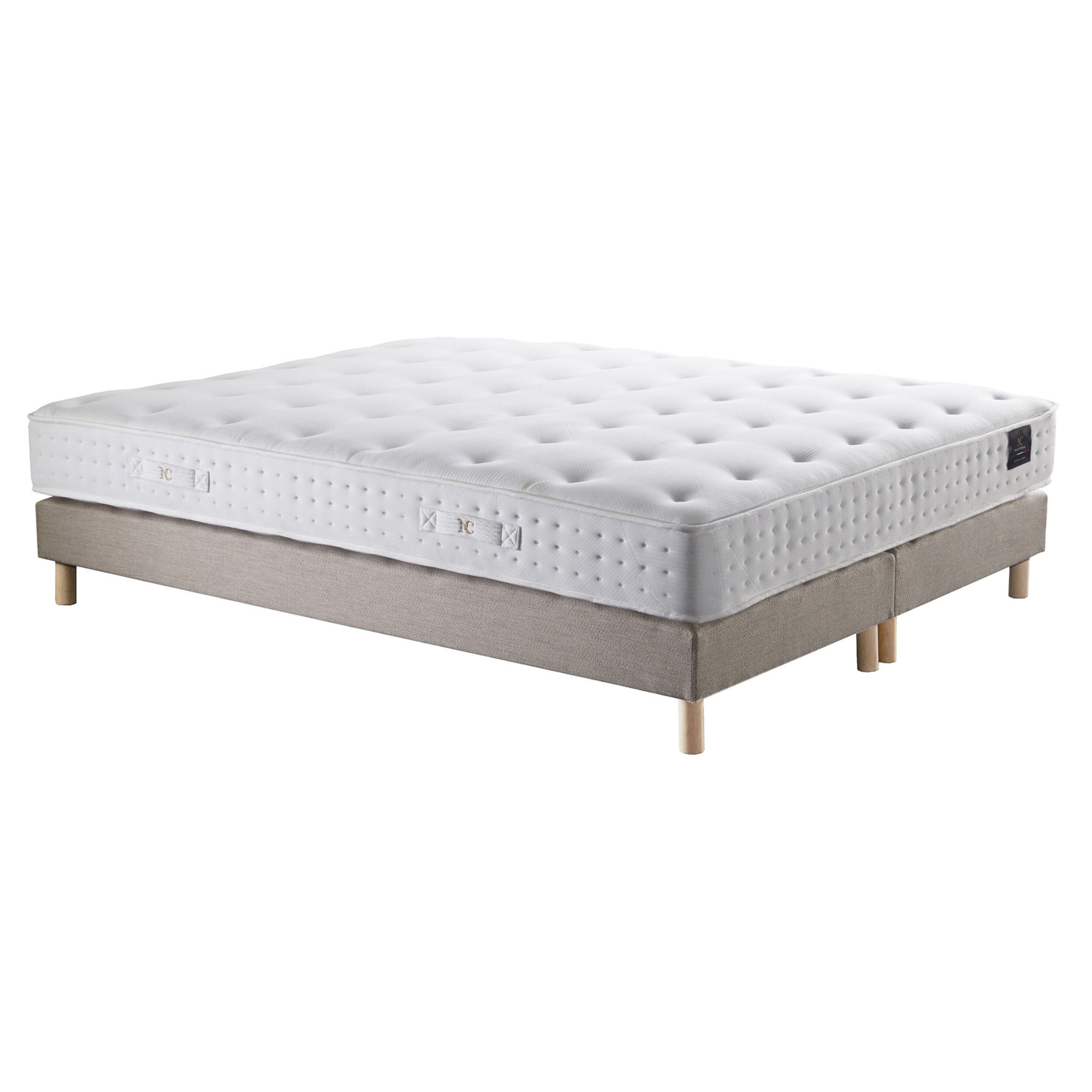 Ensemble Matelas ressorts ensachés REFLET + Sommier tapissier 11 cm