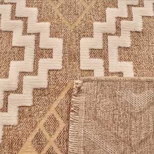 Tulum - Tapis jute motif traditionnelle