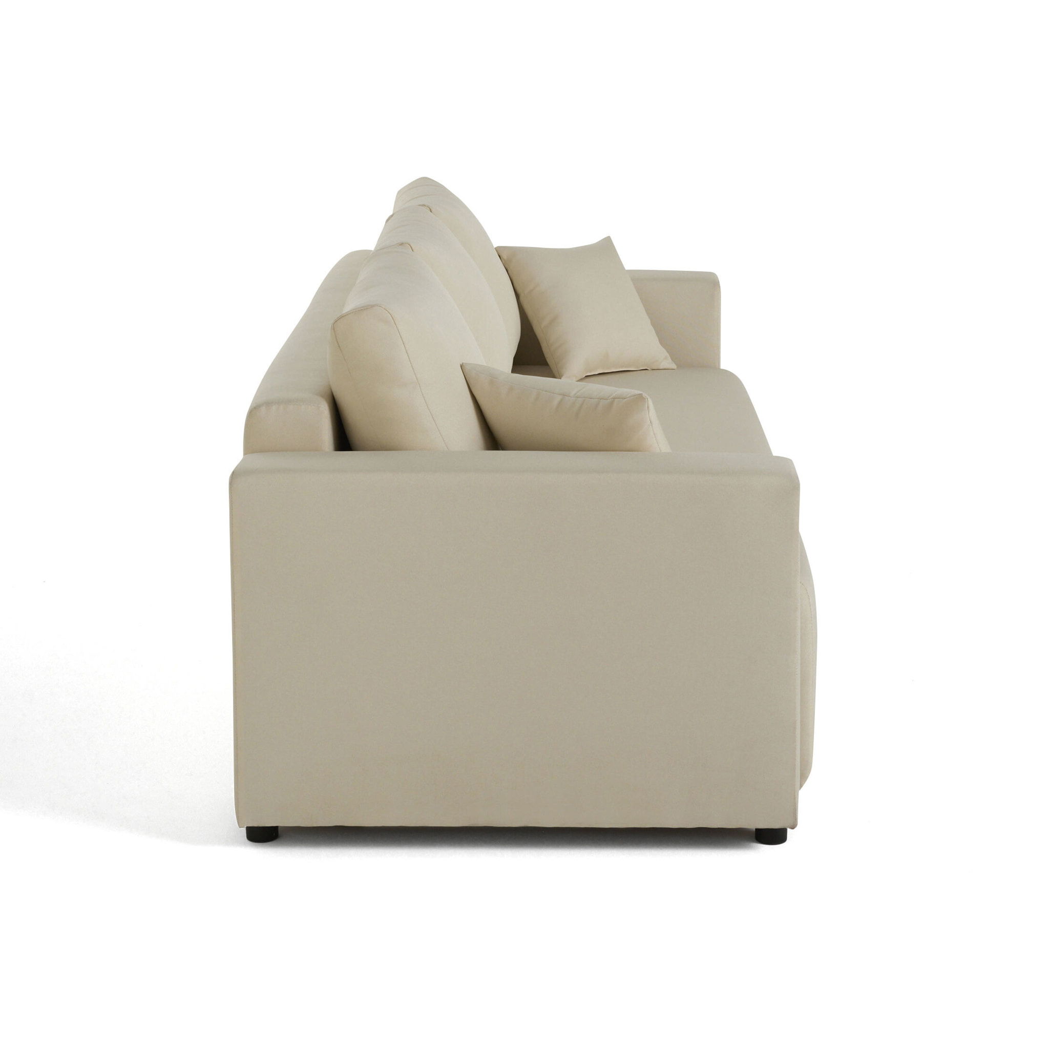 Regala - canapé 3 places - convertible avec coffre - en tissu - Beige