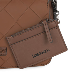 Bolso De Hombro Con Bandolera Adicional Lois Edziza Marron