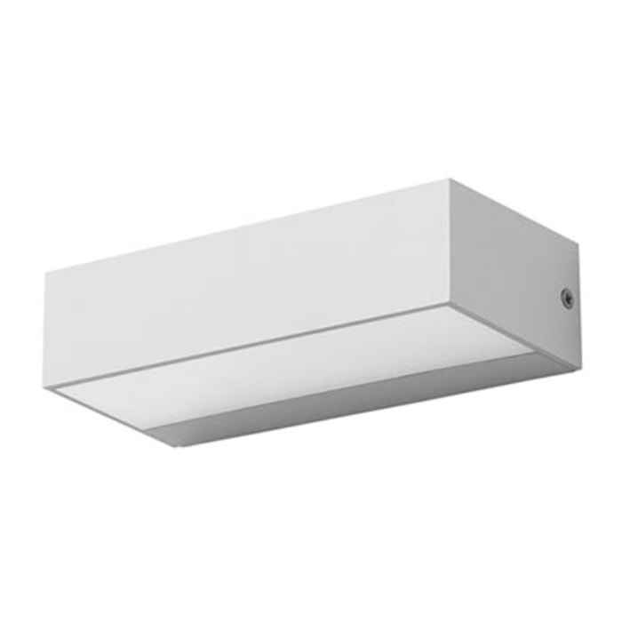 Ara Small aplique exterior empotrable de paret con luz led blanco calido 3000K en color blanco