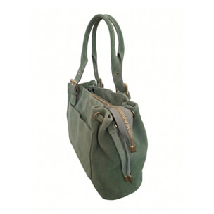 Borsa a mano da donna Made in Italy - Modello Lumena Lux - 100% pelle - 20.0 x 21.0 x 33.0 cm